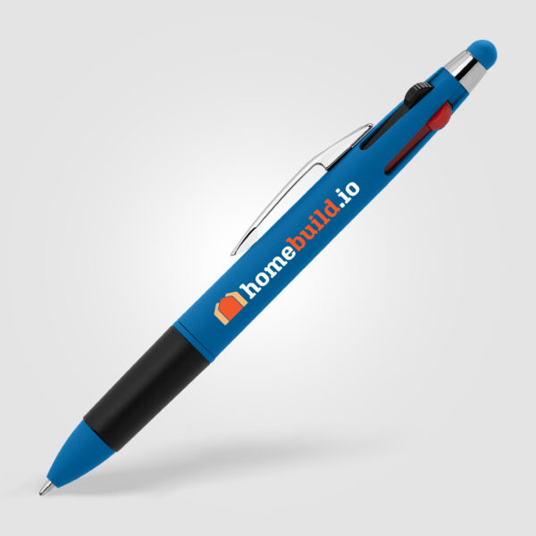 Stylo personnalisé Quattro Softy Multi-encre avec stylet – Image 2