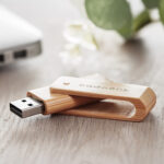 Clé USB Twist Bambou Éco personnalisée