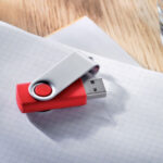 Clé USB Mécanisme Giratoire avec Corps Tactile personnalisée – Image 3