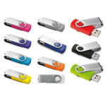 Clé USB Mécanisme Giratoire avec Corps Tactile personnalisée – Image 2