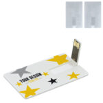 Clé USB Éco en PET recyclé ultra plate et pliable personnalisée – Image 2