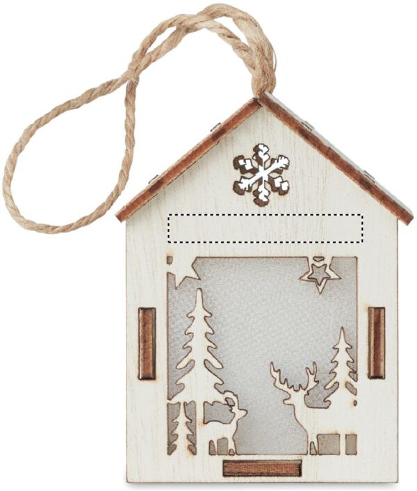 Maison lumineuse de Noël en MDF – Image 2