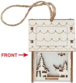 Maison lumineuse de Noël en MDF – Image 3