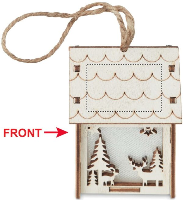 Maison lumineuse de Noël en MDF – Image 3