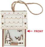 Maison lumineuse de Noël en MDF – Image 4