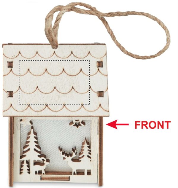 Maison lumineuse de Noël en MDF – Image 4