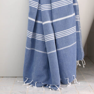 Fouta de plage coton/poly recyclé 250 g/m²