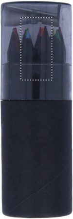 Set de 12 crayons de couleur noirs personnalisés – Image 2