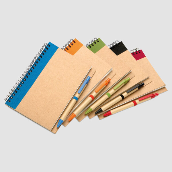 Carnet à Spirale Écologique avec Stylo – Image 1