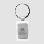 Porte-clés rectangulaire métal