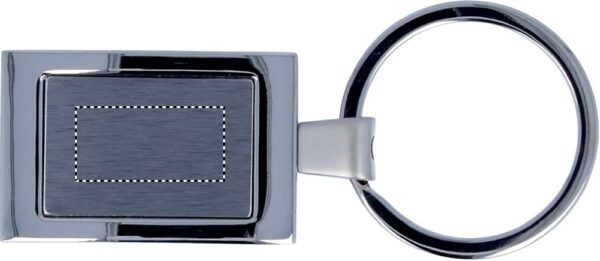 Porte-clés rectangulaire métal – Image 2