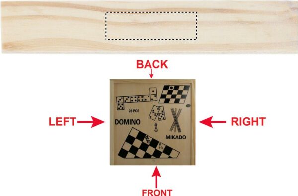 Coffret en bois 4 jeux – Image 3