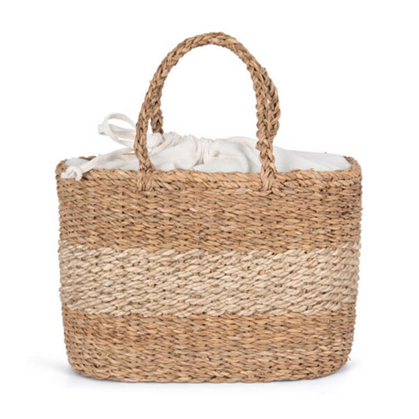Sac panier en jute et jonc de mer Kimood – Image 2
