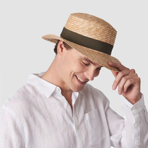 KP069.jpg Canotier 100 % Fibres Végétales – Image 1