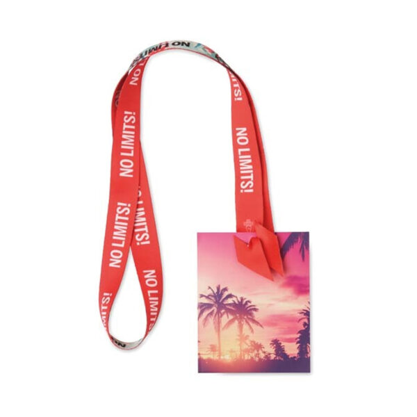 Lanyard porte-badge en polyester sublimé – Image 3