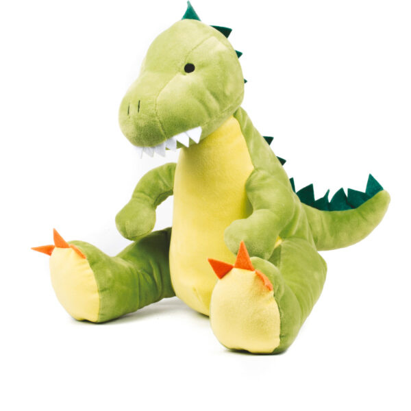 Peluche Zippée Dinosaure Verte – Image 3