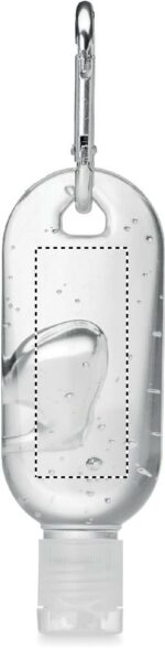 Gel nettoyant mains avec mousqueton personnalisé - 30 ml – Image 2