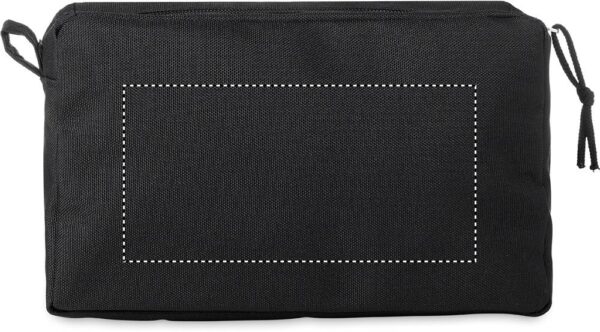 Trousse de toilette double zip en 600D RPET – Image 3