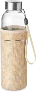 Bouteille en Verre avec Pochette Néoprène et Jute personnalisée - 500 ml – Image 4