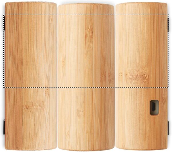 Haut-parleur stéréo sans fil 5.0 en bambou – Image 2