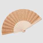 Éventail en Bois et Toile de Liège personnalisé