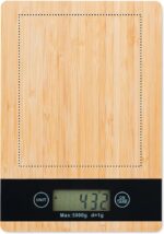 Balance de cuisine numérique en bambou – Image 2