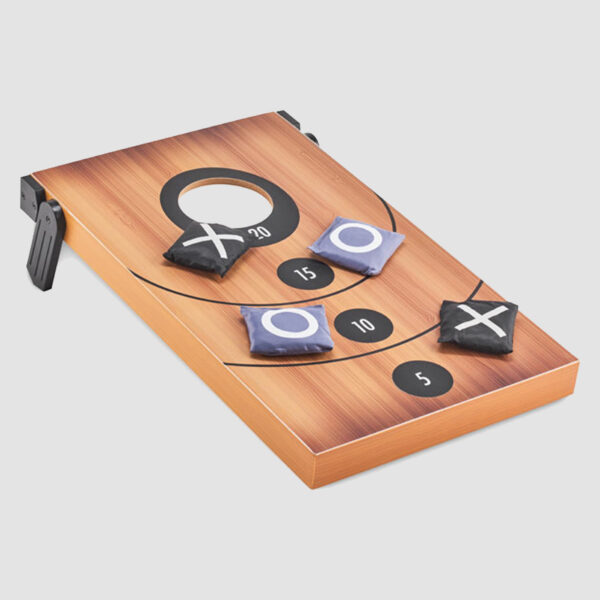 Jeu de lancer de sacs de sable Cornhole avec plateau double face – Image 1