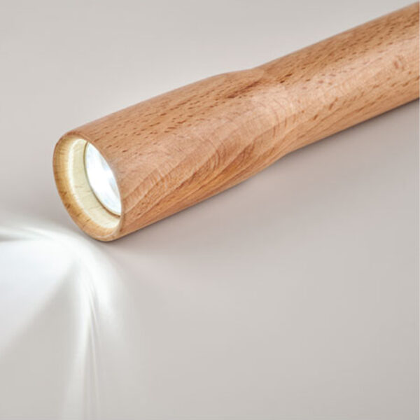 Torche en bois lumière COB – Image 1