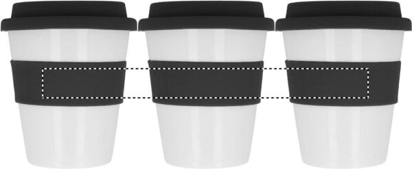 Gobelet simple paroi en polypropylène blanc brillant – Image 2