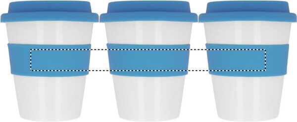 Gobelet simple paroi en polypropylène blanc brillant – Image 3