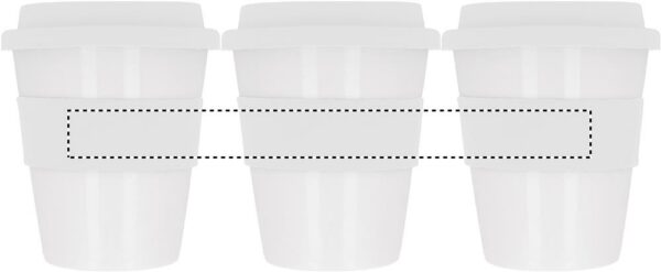 Gobelet simple paroi en polypropylène blanc brillant – Image 5