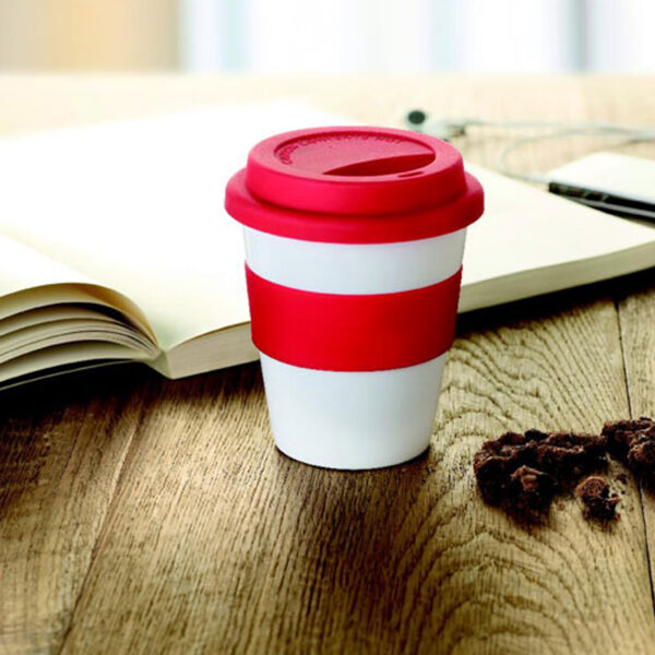 Gobelet simple paroi en polypropylène blanc brillant – Image 1