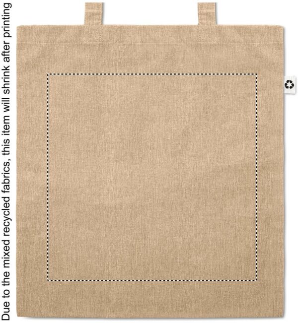 Sac shopping en coton recyclé et polyester recyclé 140 g/m² – Image 3
