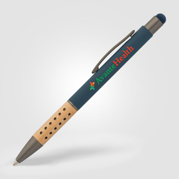 Stylo stylet personnalisé Bowie Bamboo Grip – Image 2