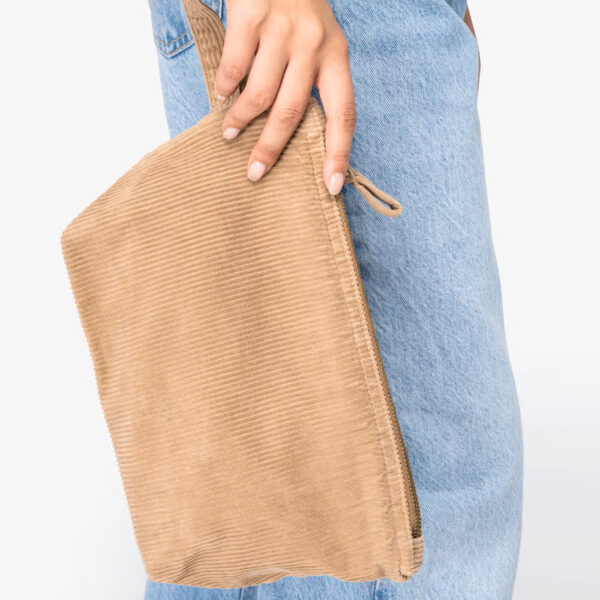 Pochette écoresponsable - Velours côtelé délavé – Image 1