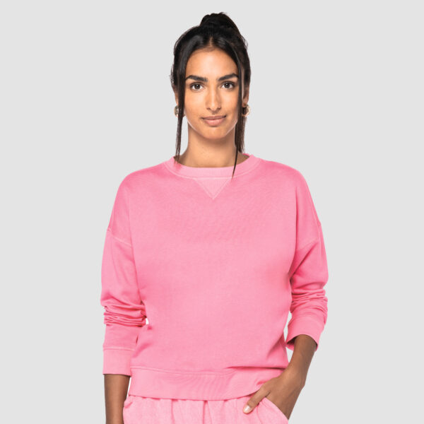 Sweat-shirt écoresponsable à épaules tombantes femme – Image 1