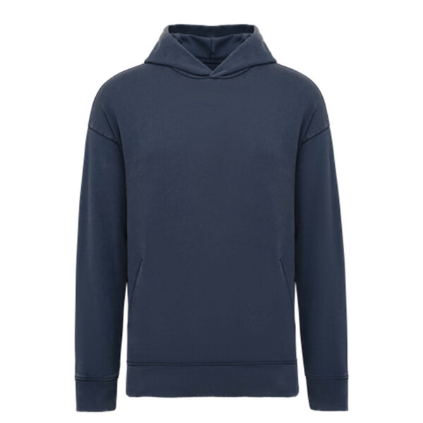 Sweat à capuche oversize unisexe – Coton bio délavé – Image 3