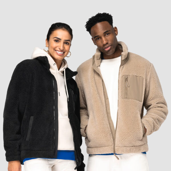 NS604-0.jpg Veste écoresponsable en sherpa unisexe – Image 1