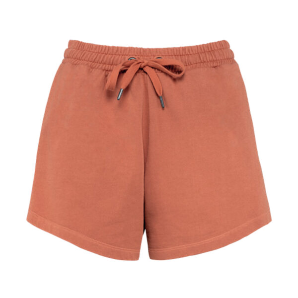 NS715-ROUGE-1.jpg Short écoresponsable French Terry femme – Image 6