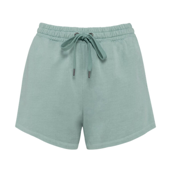 NS715-VERT-1.jpg Short écoresponsable French Terry femme – Image 7