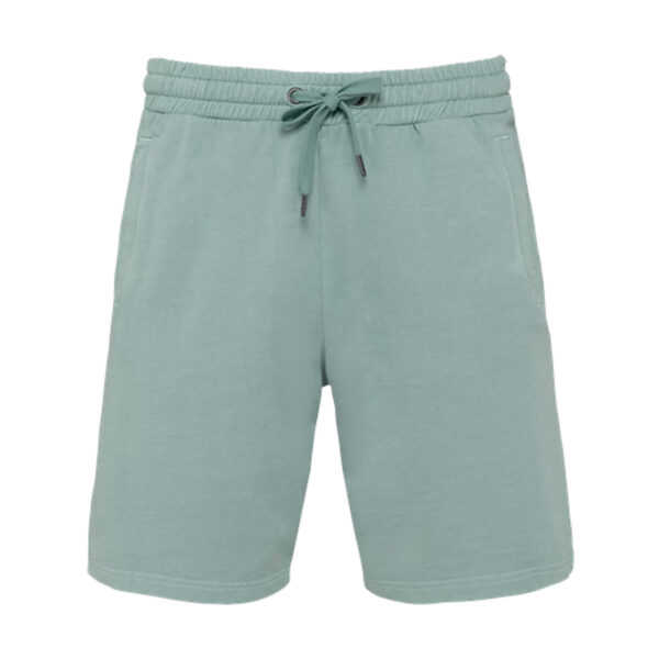 NS716-VERT-1.jpg Short écoresponsable French Terry homme – Image 7