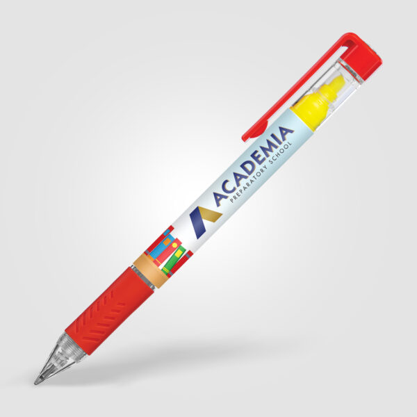 Stylo surligneur Bergman avec grip coloré – Image 4