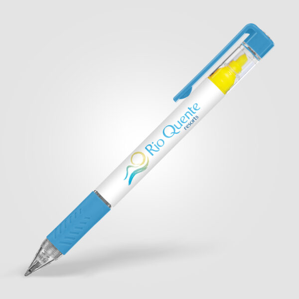 Stylo surligneur Bergman avec grip coloré – Image 2