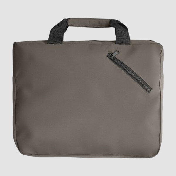 SAF1201.jpg Sacoche écologique avec petite poche frontale zippée – Microfaille, sans PVC – Image 1