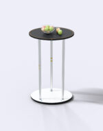 Comptoir d'accueil noir avec Housse Imprimée – Personnalisable – Image 3