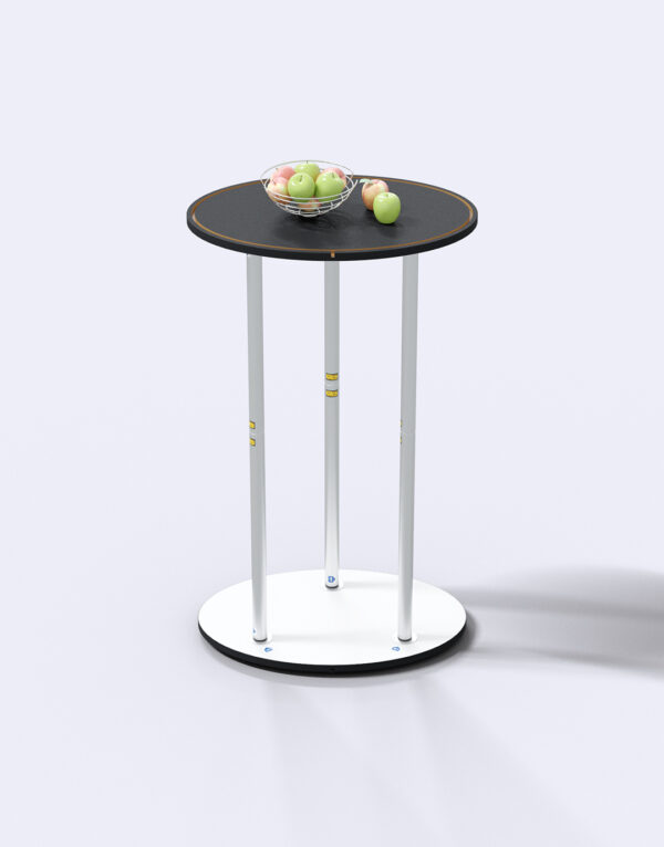 Comptoir d'accueil noir avec Housse Imprimée – Personnalisable – Image 3