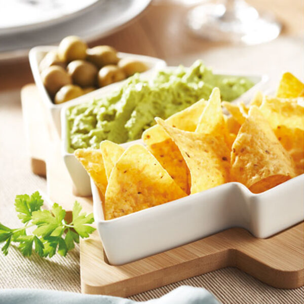 Plat de service en bambou sapin – Image 1