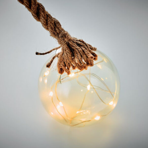 Boule en verre lumineuse Ø 8 cm – Image 1