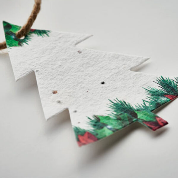 Décoration de Noël en papier semences – Image 1