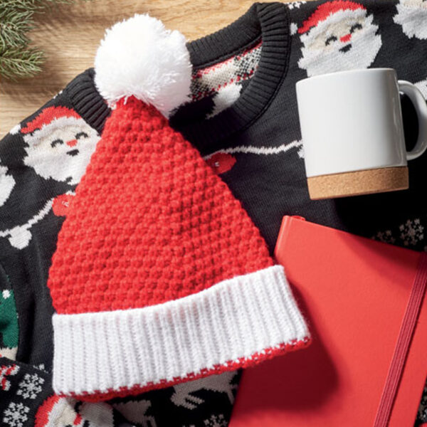 Bonnet de Noël tricoté – Image 1